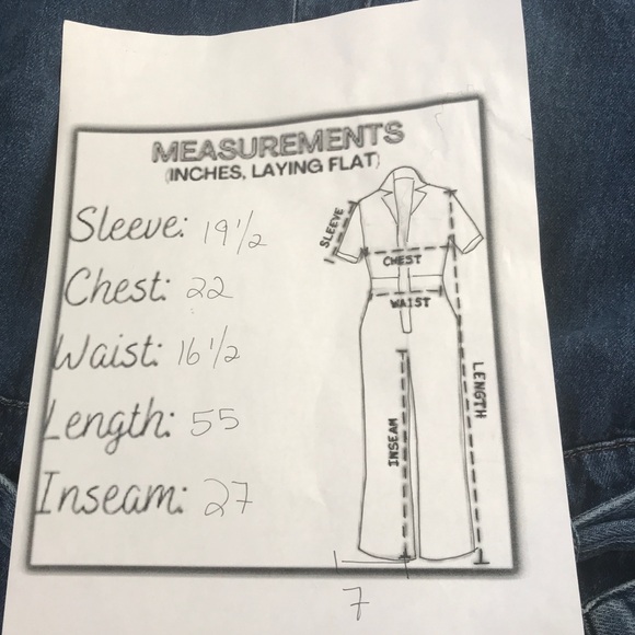 Mango -  MNG Denim Jumpsuit size Large - Picture 4 of 4